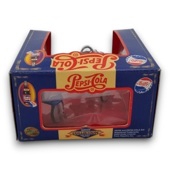 Pepsi Cola Die Cast Pedal Plane Metal Replica White Plane Collector Card - Picture 6 of 10